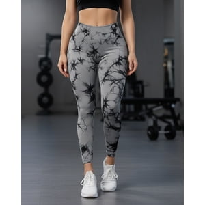 Flix - Calza Deportiva Mujer Push Up Tie Dye Corte En V