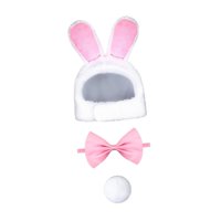 Magideal - Conjunto De Bolsillo Para Perros De 3 Partes, Atuendos, Decoración De Mascotas, Necesidades De Mascotas, Revestimiento, Cosplay Para Perros Pequeños, Sombrero Bola Pajarita