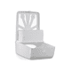 thumbnail image 2 of Dispensador de toalla interfoliada corto, blanco clásico, 2 of 3