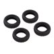 thumbnail image 1 of 4 piezas de plástico negro neumático neumático piezas de repuesto para WLtoys K979 K989 1/28 Rally Car, 1 of 5