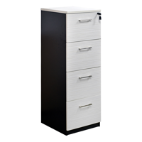 Msa Muebles Santa Ana - Kardex 4 Cajones Maple Con Gris