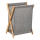 thumbnail image 5 of Cesto de Ropa Sucia Plegable de Bambú, Portátil, Fácil de Transportar, Abierto para La Familia, Mantiene La Ropa Sucia Ordenadamente Guardada Gris 40x34x565cm, 5 of 5