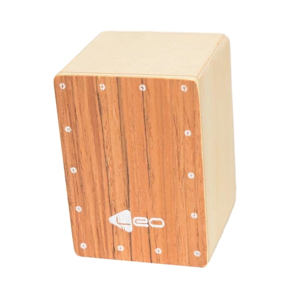 Caja De Percusión De Madera, Tambor De Mano Portátil Para Fiesta, Vacaciones, Puesta En Escena, Marrón De Madera