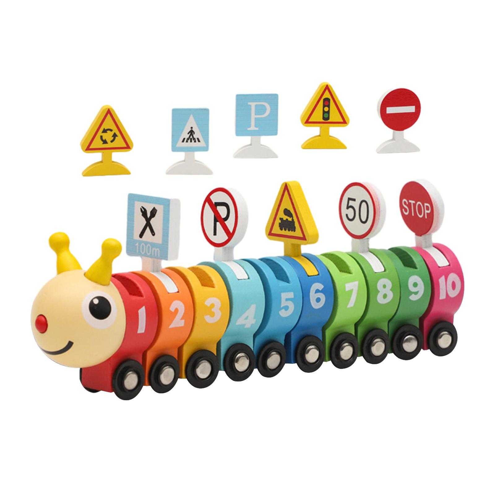 Bothyi - Juego De Tren De Madera Montessori Para Bebés A Partir De 2 Años, Niños Y Niñas