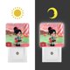 thumbnail image 3 of Vanellope Luz nocturna LED con sensor de anochecer a amanecer para dormitorio, baño, pasillo, escaleras - Lámpara LED nocturna de enchufe, 0.5W - 1 pieza, 3 of 6