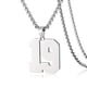 thumbnail image 1 of 1pc Stylish Stainless Steel Men's Athletes Number Pendant Necklace - Perfect for Baseball, Basketball, and Football Teams - Long Chain Necklace with Sports Number - Ideal Gift for Boys, 1 of 5