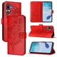 thumbnail image 1 of Funda Cartera Mariposa Para Samsung Galaxy M36 Con Soporte Y Ranuras Para Tarjetas Rojo, 1 of 5