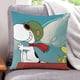 thumbnail image 1 of Snoopy Fundas de almohada de terciopelo con tema, regalos de funda de almohada, decoración para el hogar, cojín de lanzar, regalo de cumpleaños para fans y parejas. 60cm x 60cm., 1 of 6