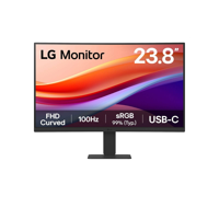 Monitor Curvo Lg 24U421A-B 23.8"" Fhd, Va, 100Hz, 5Ms, Usb-C (Pd 15W), Srgb 99%, Negro