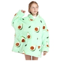 Total Upgrate - Poleron De Polar Manta Para Invierno Infantil Verde Palta