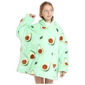 Total Upgrate - Poleron De Polar Manta Para Invierno Infantil Verde Palta