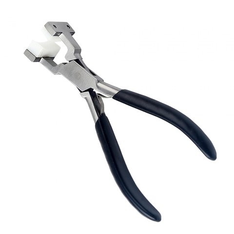 Magideal - Alicates De Doble Mandíbula De Nailon Alicates De Mandíbula Alicates De Prensado De Cuentas De Acero Antioxidante Alicates De Joyería Para Reparación Estilo C