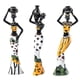 thumbnail image 1 of 3x Figura Africana Escultura Tribal Dama Estatuilla Estatua Coleccionables Amarillo, 1 of 5