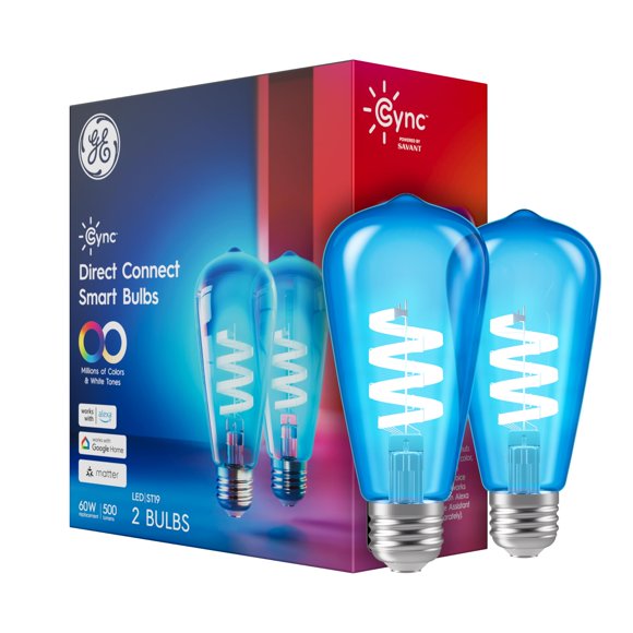 Bombilla LED Cync ST19 estilo Edison con cambio de color