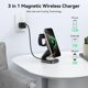 thumbnail image 2 of Cargador 3 en 1 MOKIN MagSafe 15W plegable para iPhone, 2 of 3