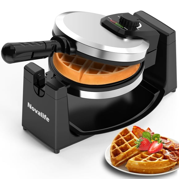 Wafflera Novalife giratoria belga de 180° de acero inoxidable