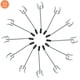 thumbnail image 2 of Ganchos para madera perforada Rawall en forma de L, 10 cm, 50 unidades, metal galvanizado, 2 of 7