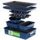 thumbnail image 1 of Juego de utensilios para hornear NutriChef, 8 piezas, antiadherentes, apilables, azul, 1 of 8