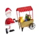 thumbnail image 4 of Adorno De Escritorio Con Personaje Navideño Empujando El Carro, Figura De Papá Noel Para Decoración De Año Nuevo, 4 of 5