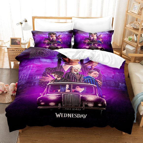 Wednesday Movie Series Home Textile Bedding Three-Piece Set