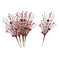 Bothyi - Ramo De Flores Artificiales Para El Día De San Valentín, 6 Uds., Flexible Para Corona De San Valentín