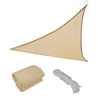 Toldo - De Lona 5M Triangular Vela Para Sombra Permeable Alta Cobertura