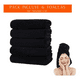 thumbnail image 3 of Pack 6 Toallas Negras Peluquería Hotel Barbería Spa Gym 50x100 cm, 3 of 3