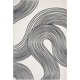 thumbnail image 2 of Alfombra Abani Nuevo, color crema y negro con forma de espiral, 240 x 300 cm, color beige, 2 of 8