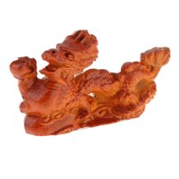 Magideal - Estatua De Dragón Chino Tallada En Madera, Adorno Feng Shui Para El Año Nuevo Chino, Escultura Para El Salpicadero Del Coche, Regalo De Inauguración D Estilo A