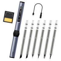 Ioensy - Kits De Estación De Soldador Ligero Para Desoldar Producción Electrónica Azul 6 Puntas