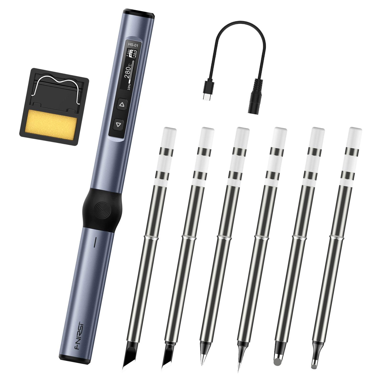 Ioensy - Kits De Estación De Soldador Ligero Para Desoldar Producción Electrónica Azul 6 Puntas