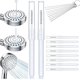thumbnail image 1 of Cepillos limpiadores ducha 10 uds herramienta rincones pequeños accesorio baño antical, 1 of 8