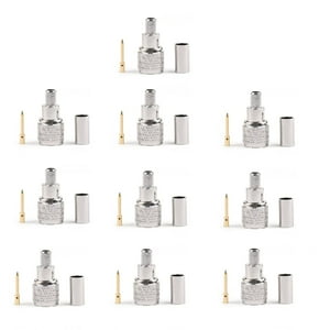 Conector Areyourshop Mini-Uhf Macho Para Cable Rg-58/U