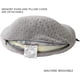thumbnail image 4 of Almohada cervical transpirable y cómoda, de espuma viscoelástica suave en forma de U, ideal para cabeza y cuello, portátil y lavable a máquina (gris)., 4 of 7