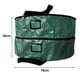 thumbnail image 5 of Bolsa de almacenamiento de doble capa para coronas navideñas, color puro, con cremalleras dobles y asas para Navidad (rojo/verde, 76 cm), 5 of 8