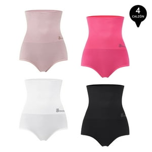 Giovacchino - Pack De 4 Calzon Faja Reductor De Abdomen Levanta Gluteos Mujer