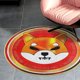 thumbnail image 4 of Shiba Inu Alfombra Redonda de Felpa Coral, Antideslizante, No Desprende Pelusas, Lavable y Duradera para Salón, Dormitorio y Habitación de Niños 60cm, 4 of 6