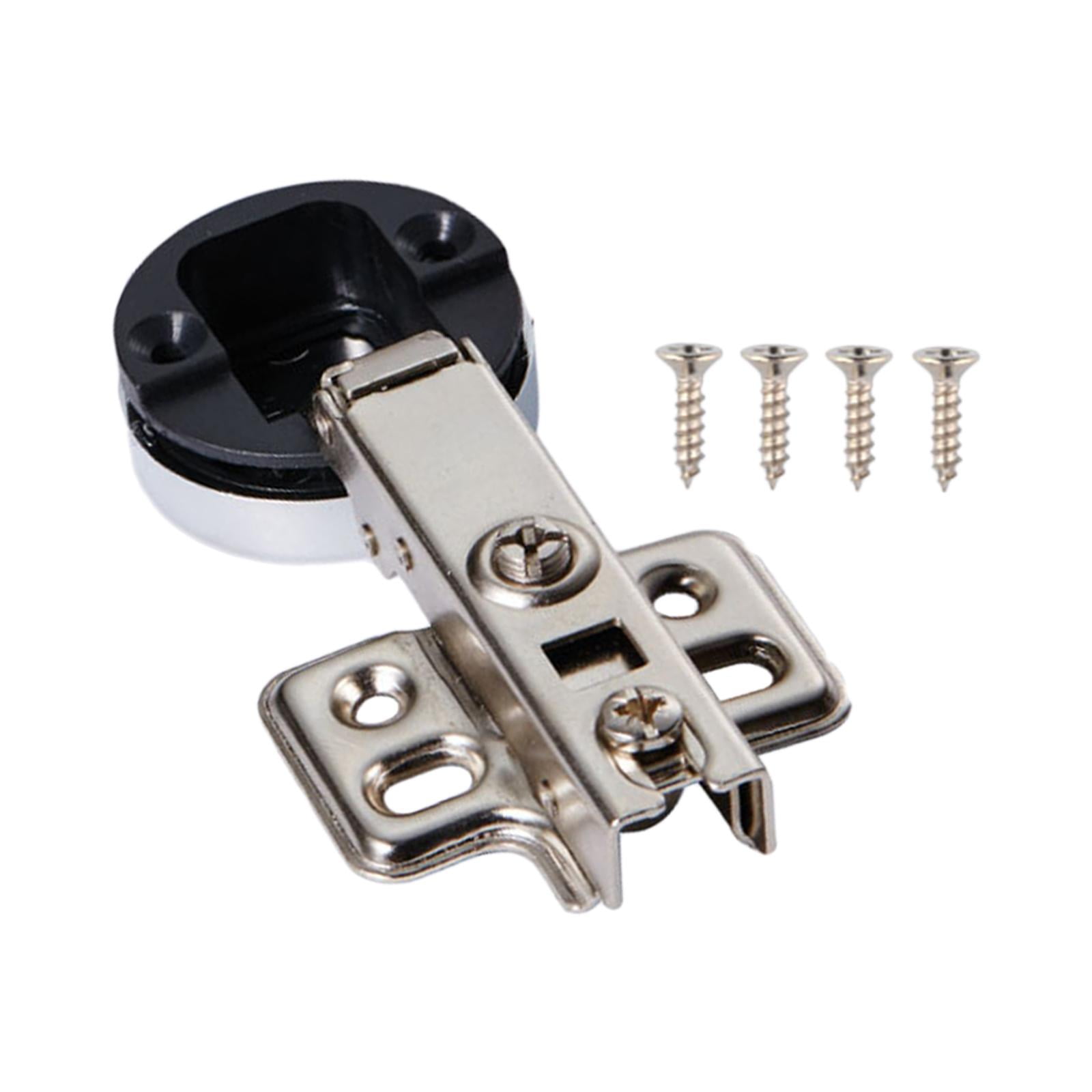 Magideal - De Puerta De Vidrio Para Armario De Cocina, Herrajes Para Gabinetes Para El Hogar, Fija De Acero, Tornillos De Copa De 35 Mm, , Derecho