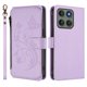 thumbnail image 2 of Funda Cartera Mariposa para [Motorola Edge 60 Pro] con Soporte y Cremallera Morado claro, 2 of 6
