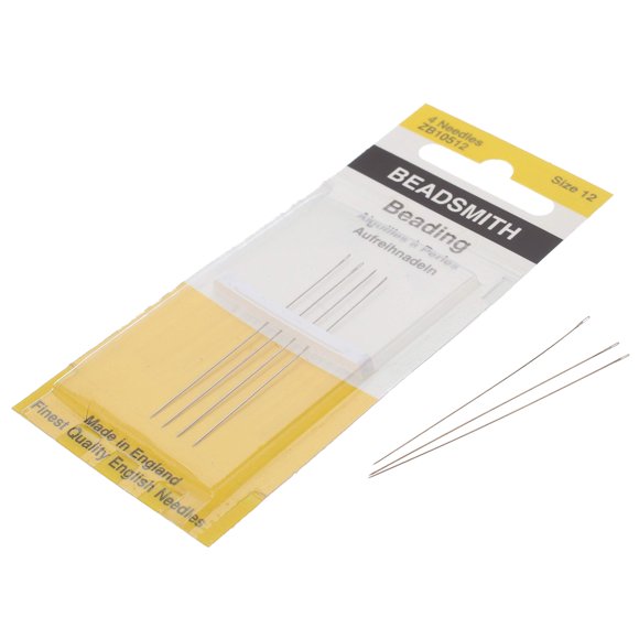 Agujas para abalorios The Beadsmith #12 51 mm (paquete de 4)