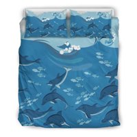 Milsleep - Juego De Cama Hawaiian Dolphins Polynesian