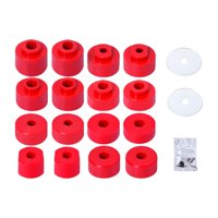 Magideal - Kit De Bujes De Montaje Del Cuerpo Delantero Y Trasero, Alto Rendimiento, Accesorios Para Automóviles 6-116, Fáciles De Instalar, Reemplazar Piezas Rojo