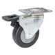 thumbnail image 1 of Z03 PU Rueda Giratoria con freno Base Plana 100mm, 1 of 2