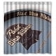 thumbnail image 1 of Cortina de ducha con lazo azul, juego de cortinas de baño con ganchos, tamaño 66 x 72 pulgadas, 1 of 3
