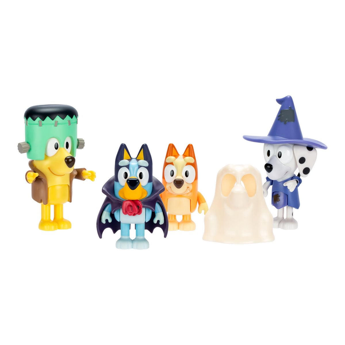 Figuras De Acción Bluey Set 4 Personajes Familia Halloween
