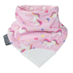 Cheekychompers - Babero Con Mordedor - Unicorn Love