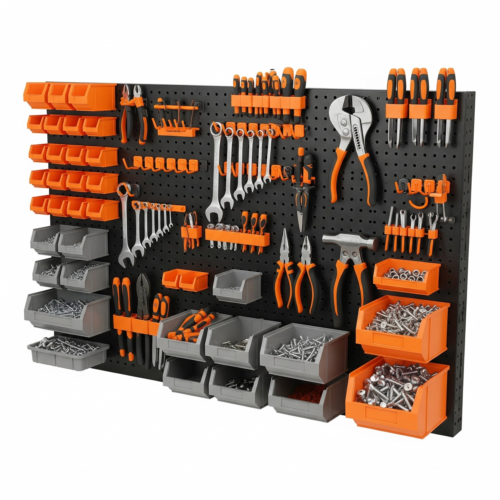 Tuspacehome.cl - Caja Almacenamiento Organizador De Herramientas Con Panel Y Accesorios 43 Pzs