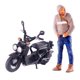 thumbnail image 3 of 1:64 Figura Conducción Motocicleta Micro Paisaje DIY Proyectos S Escala Gris Negro, 3 of 5