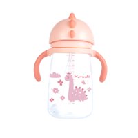 Pumucki - Vaso Con Bobilla Antiderrame Rosado