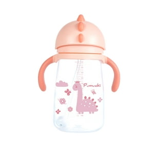 Pumucki - Vaso Con Bobilla Antiderrame Rosado